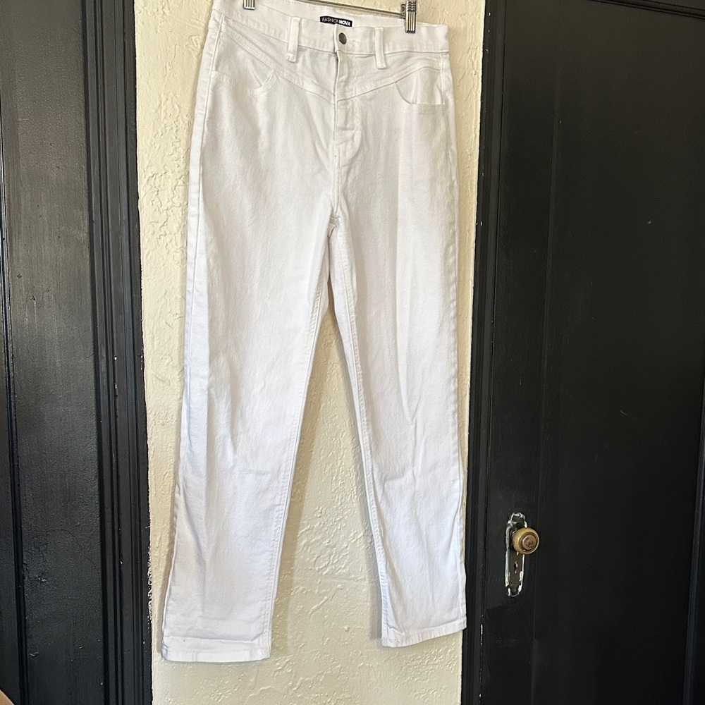 White Denim Jeans by Fashion Nova, Size 11